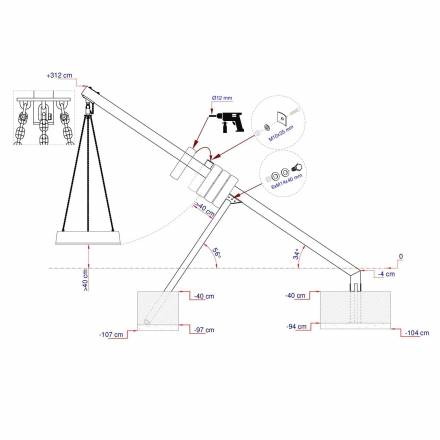 ROTO-Schaukel, Metall verzinkt