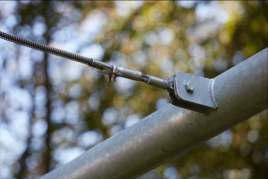 Seilbahn mit Startrampe