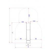Dreischichten Metallrutsche