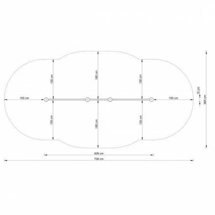 Sprossenwand -Holz- mit 2 Recks