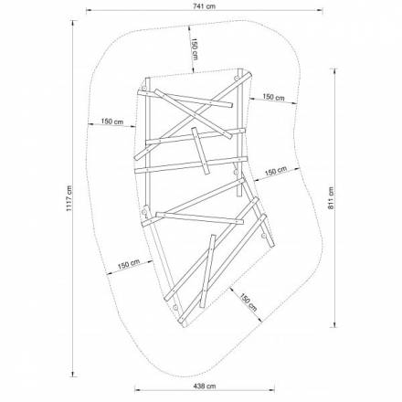 Mokadi Balancierstamm-Wirr-Warr