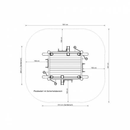 Ulm PH=150cm, inkl. Pfostenschuhe