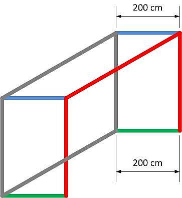 Exklusives Fuballtornetz wabenfrmige Maschen