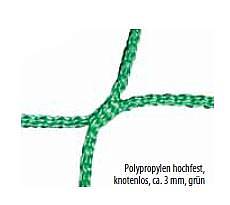 Hallenhandball-Tornetze aus Polypropylen (1 Paar), ca. 3 mm stark, hochfest, knotenlos, Maschenform/-weite quadratisch 10 cm