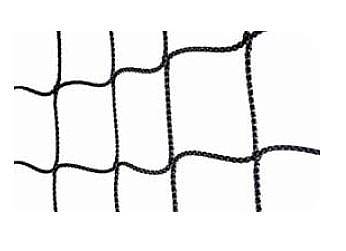 Handball-Tornetz Ultra aus Polypropylen (1 Paar), in Flecht/Flecht-Technik, 4,9 mm stark, Maschenweite 10 cm, schwarz