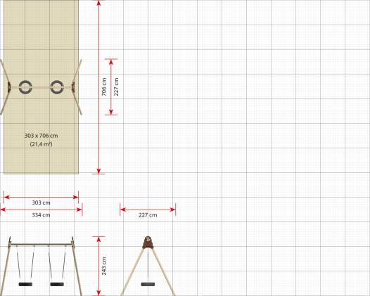 Metallschaukelgestell