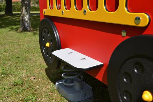 Feuerwehrauto mit Federn