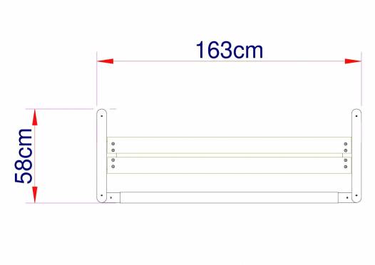 Jugendbank 164 cm lang