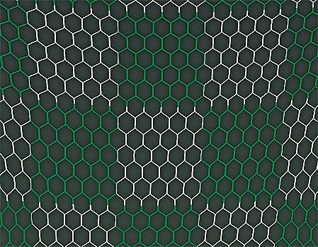 Jugend-Fuball-Tornetz aus Polypropylen, hochfest (1Paar), ca. 3,5 mm stark, wabenfrmige Maschen, mit wechselnder Farbmusterung (Schachbrettmusterung) oder einfarbig