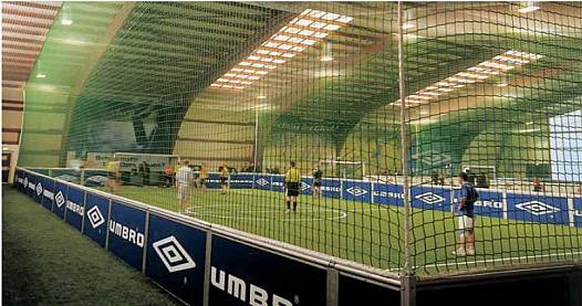 Ballstopp-Netz fr Indoor Soccer, aus Polypropylen,  2,3 oder 5 mm stark, Maschenweite 100 mm