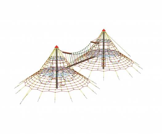 Klettergerst Cheops-Kombination Midi mit 2 Kletterpyramiden