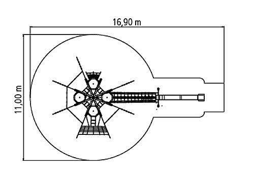 Vogelnestbaum inkl. Brcke und Rutsche