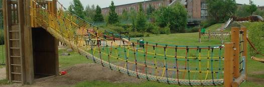 Dschungelbrcke mit 90 mm  - Laufseil