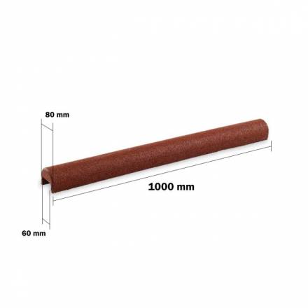 Gummigranulatberzug fr Beton Rabatten 60 mm