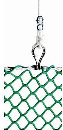 Befestigungseinheit fr hochziehbare Hammerwurfnetze