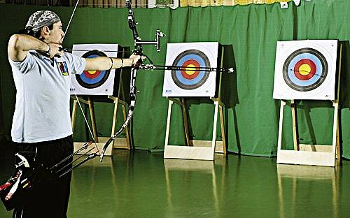 Pfeilfangnetz aus Polyester, 2,40 m breit