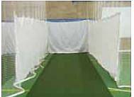 Luftdurchlssige Kunststoffplane aus Polypropylen, ca. 510 g/m, in FLAMMHEMMENDER Ausfhrung, ringsum gesumt