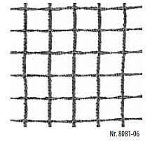 Tennisnetz Excalibur aus Polyester, ca. 2,5 mm stark, ohne Doppelreihen, besonders formstabil, schwarz/grn