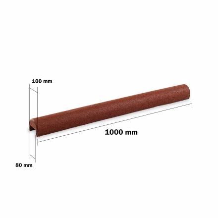 Gummigranulat�berzug f�r Beton Rabatten 80 mm