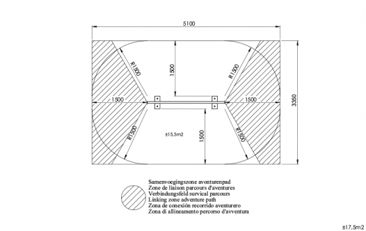 Balancierbalken, Abenteuerpfad Kleinkinder