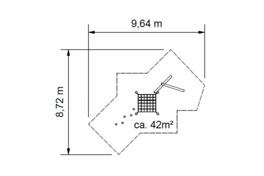 Niedrig-Kletteranlage AWP16 - ohne Stahllaschen