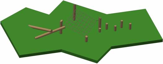 Niedrig-Kletteranlage AWP16 - ohne Stahllaschen