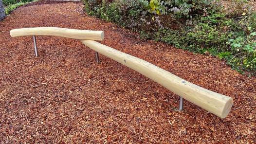 Balancierbalken DUO, Robinie, ca. 200 und 300 cm lang