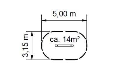 Balancestamm, Balancierbalken Robinie, ca. 200, 300 und 400 cm lang