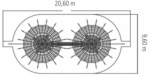 Klettergerst Cheops-Kombination Midi mit 2 Kletterpyramiden
