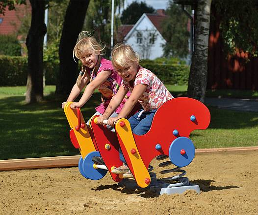 Federspielgert Motorrad mit Beiwagen