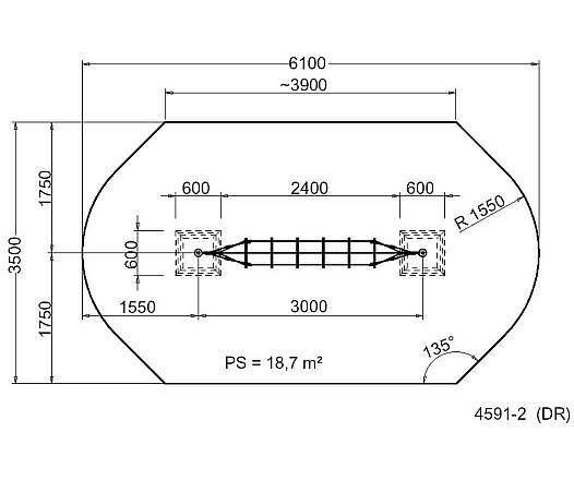 Strickleiter, Seilparcours-Haiger