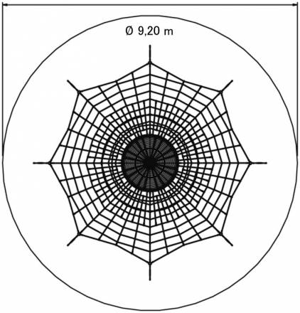 Seilnetz-Pyramide Dino 2 Kletterpyramide