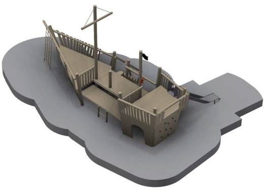 Spielschiff Robinie