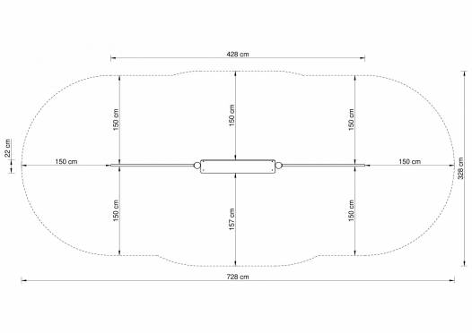 Kletterwand mit 2 Recks