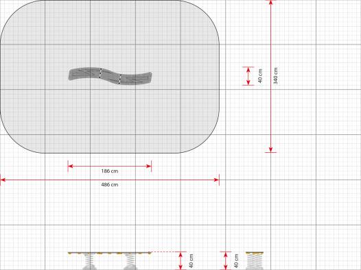 Federspielgert Balancierbalken