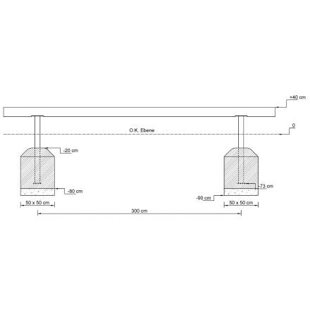 Balancierbalken Rund- oder Kantholz