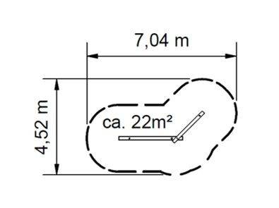 Balancierbalken DUO, Robinie, ca. 200 und 300 cm lang