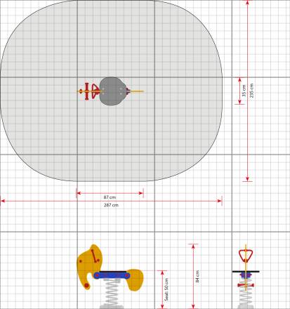 Federtier gelber Elefant