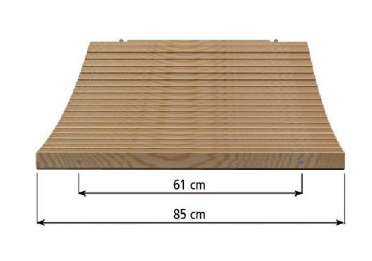 Holzlaufsteg per lfd.m, Nutzbreite 75 cm