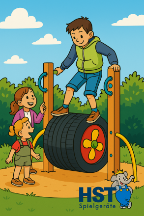 Lauftonne, Balanciergert