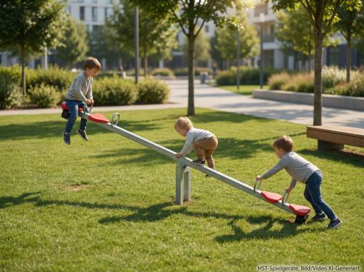 Metallwippe -viersitzig- verzinkt