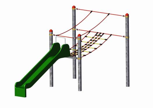 Netzbrcke mit Rutsche, Vario‑System