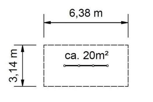 Reck 3-fach, Dreifachreck Robinie