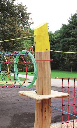 Standpfosten Stahl/Robinie, Fun Parcours