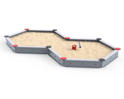 Sandkasten mit 10 Seiten