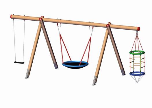 Douglasie-Schaukelgestell, lang, AH 2,50 m