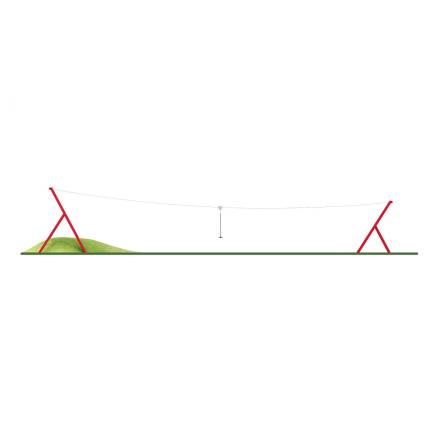 Seilbahn-Metall fr angefllten Erdhgel