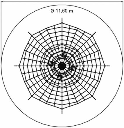 Seilnetzturm 1, Kletterpyramide
