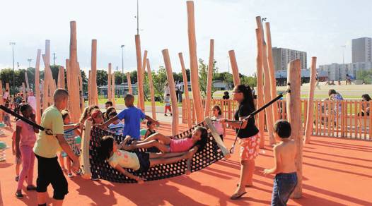 Stahlseilglieder-H�ngematte