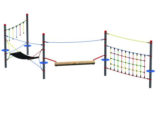 Standpfosten Stahl/Robinie, Fun Parcours